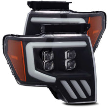 Load image into Gallery viewer, AlphaRex 880192 - 09-14 Ford F-150 NOVA LED Proj Headlights Plank Style Matte Black w/Activ Light/Seq Signal