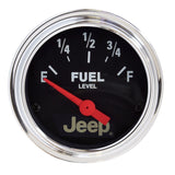AutoMeter 880428 - Autometer Jeep 52mm 73 OHMS Empty/8-12 OHMS Full Short Sweep Electronic Fuel Level Gauge