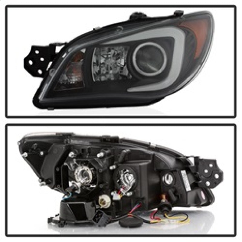 SPYDER 5083920 - Spyder Subaru WRX 2006-2007 Projector HeadlightsHalogen OnlyBlack PRO-YD-SWRX06-LBDRL-BK