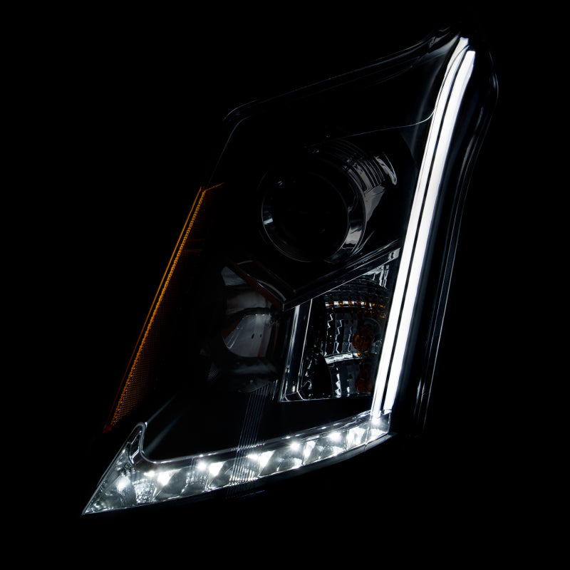 ANZO - [product_sku] - ANZO 2010-2015 Cadillac Srx Projector Headlights w/ Plank Style Design Chrome - Fastmodz