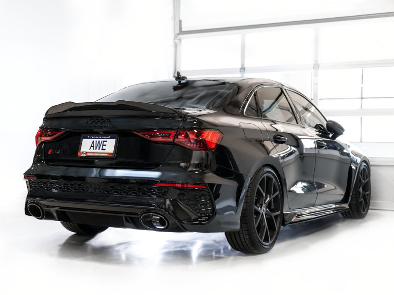 AWE Tuning 3025-31389 FITS Audi 22-23 8Y RS3 Cat-Back SwitchPath Exhaust (No Tips)