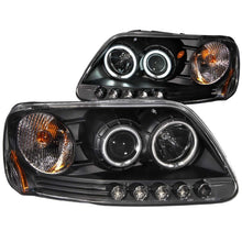 Load image into Gallery viewer, ANZO 111097 FITS: 1997-2003 Ford F-150 Projector Headlights w/ Halo Black (CCFL)