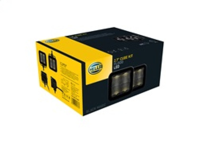 Hella 358176801 - Universal Black Magic 2.7in L.E.D. Cube KitFlood Beam