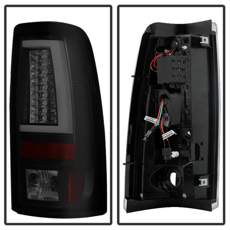 SPYDER 5083272 - Spyder 03-06 Chevy Silverado (Does Not Fit Stepside) Version 2 LED Tail LightsBlack Smoke