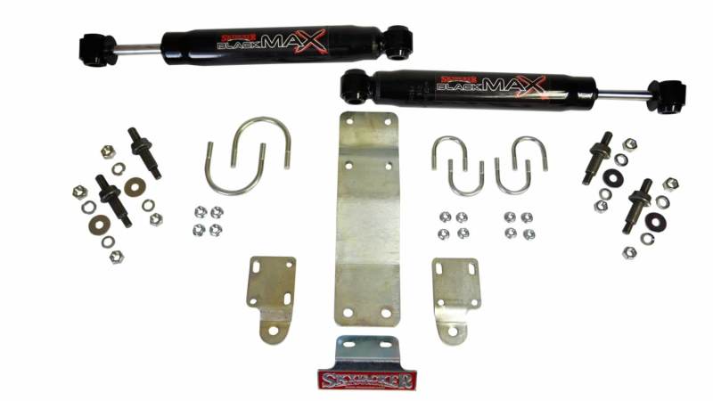 Skyjacker 8204 FITS 2007-2017 Jeep Wrangler (JK) (Use w/ OEM Tie Rods) Dual Steering Damper Kit w/ Black Max