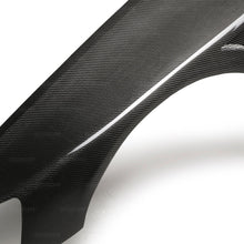 Load image into Gallery viewer, Seibon FF0305MITEVO8 FITS 03-07 Mitsubishi Evo 8 &amp; IX 10mm Wider Carbon Fiber Fenders