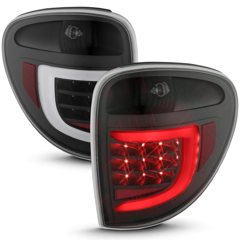 ANZO 311365 FITS 2004-2007 Dodge  Grand Caravan LED Tail Lights w/ Light Bar Black Housing Clear Lens