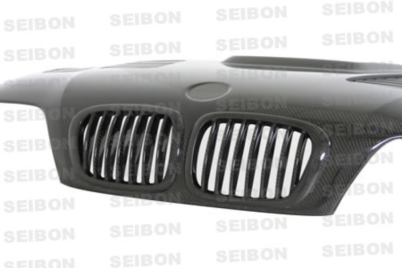 Seibon HD0105BMWE46M3-GTR FITS 01-05 BMW E46 M3 GTR Style Carbon Fiber Hood