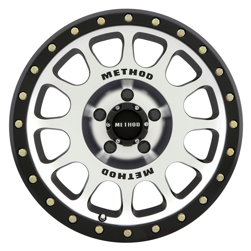 Method Wheels MR30578555300 -Method MR305 NV 17x8.5 0mm Offset 5x5.5 108mm CB Machined/Black Street Loc Wheel