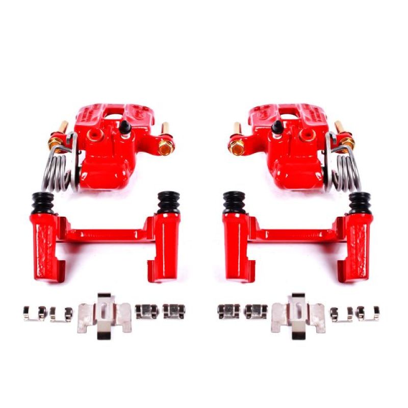 Power Stop 94-04 Ford Mustang Rear Red Calipers w/Brackets - Pair - free shipping - Fastmodz