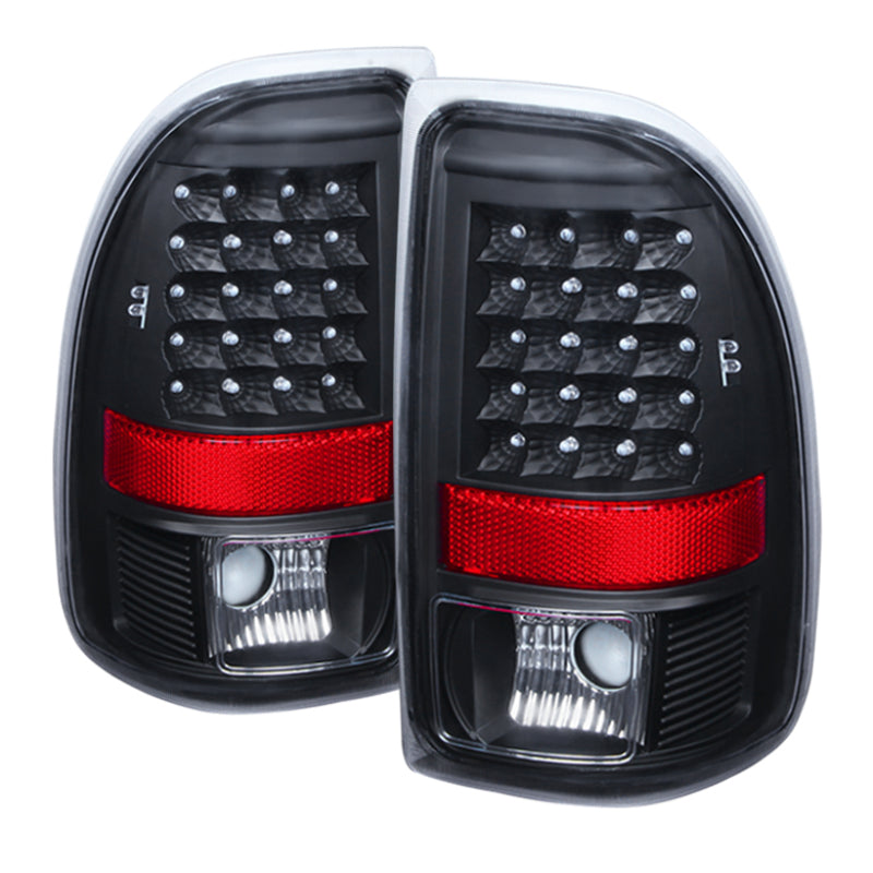 SPYDER 9027017 - Xtune Dodge Dakota 97-04 LED Tail Lights Black ALT-JH-DDAK97-LED-BK