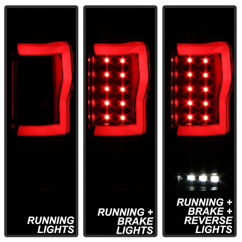 SPYDER 5084187 - Spyder Ford F150 04-08 Styleside Tail Light V2LEDBlack Smoke ALT-YD-FF15004V2-LBLED-BSM