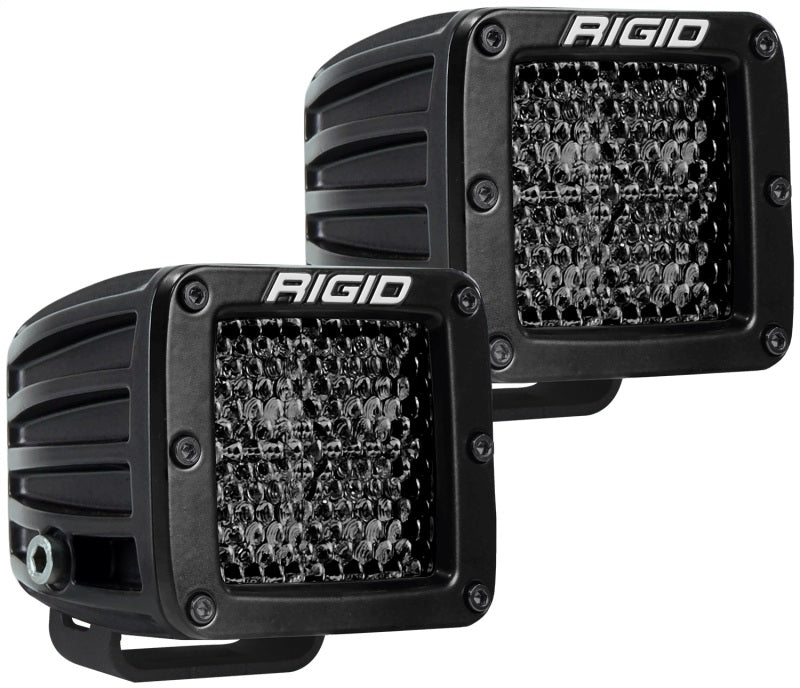 Rigid Industries 202513BLK FITS D Series PRO Midnight Edition - Spot - Diffused - Pair
