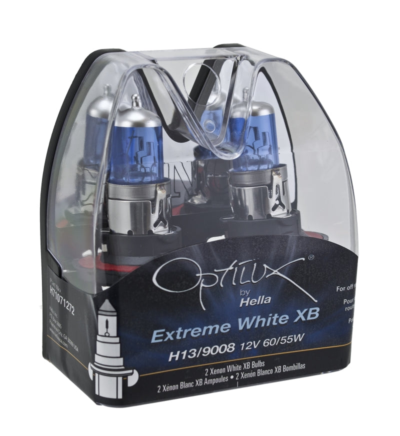 Hella H71071272 - Optilux H13/9008 12V 60/55W XB Xenon White Bulbs (Pair)