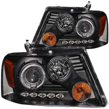Load image into Gallery viewer, ANZO - [product_sku] - ANZO 2004-2008 Ford F-150 Projector Headlights w/ Halo and LED Black G2 - Fastmodz