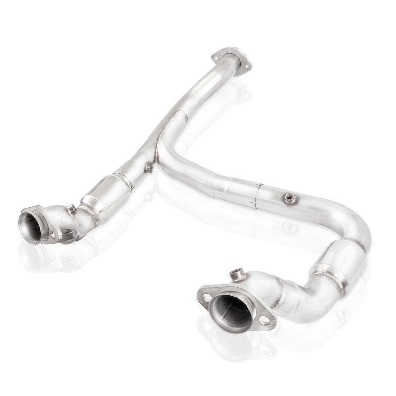 Stainless Works 15-18 F-150 3.5L Downpipe 3in High-Flow Cats Y-Pipe Factory Connection - free shipping - Fastmodz