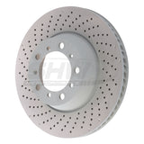 SHW Performance PRL31524 -  -SHW 17-21 Porsche 911 Carrera 3.0L w/o Ceramic Brakes Left Rear Cross-Drilled MB Brake Rotor