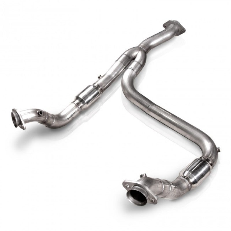 Stainless Works 2011-14 F-150 3.5L 3in Downpipe High-Flow Cats Y-Pipe Factory Connection - free shipping - Fastmodz
