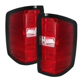 SPYDER 5080011 - Spyder Chevy 1500 14-16 Light Bar LED Tail Lights Red Clear ALT-YD-CS14-LBLED-RC