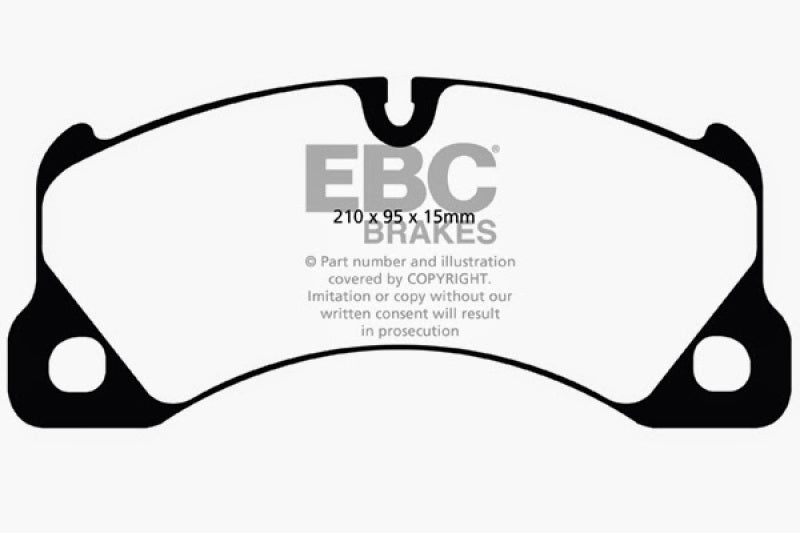 EBC 10+ Porsche Cayenne 3.0 Supercharged Hybrid Yellowstuff Front Brake Pads