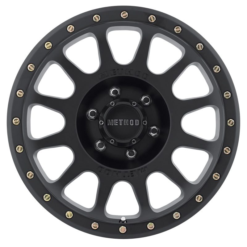 Method Wheels MR30568060500 - Method MR305 NV 16x8 0mm Offset 6x5.5 108mm CB Matte Black Wheel