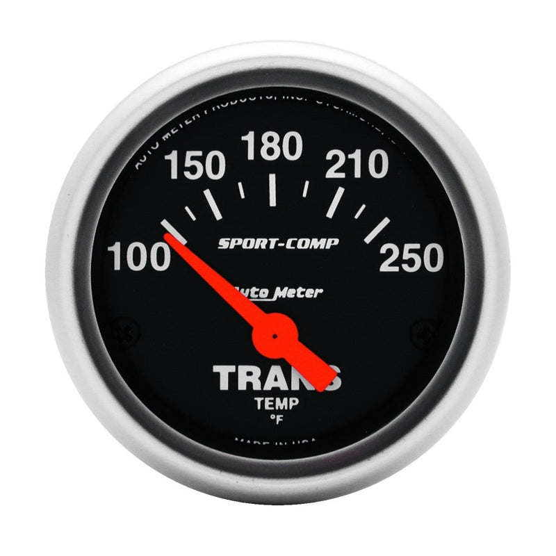 AutoMeter 3357 - Autometer Sport Comp 100-250 F Trans Temp Gauge