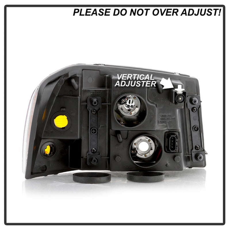 SPYDER 9042652 - xTune 02-09 GMC Envoy OEM Style HeadlightsBlack (HD-JH-GEN02-AM-BK)