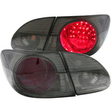 ANZO 321270 FITS: 2003-2008 Toyota Corolla LED Taillights Red/Smoke