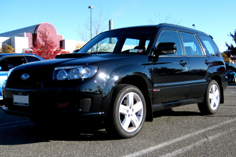 Rally Armor MF5-UR-BLK/RD FITS: 2003-2008 Subaru Forester UR Black Mud Flap w/ Red Logo