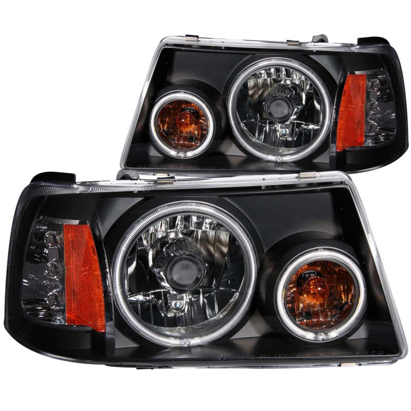 ANZO - [product_sku] - ANZO 2001-2011 Ford Ranger Projector Headlights w/ Halo Black (CCFL) 1 pc - Fastmodz