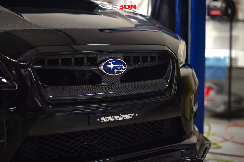 Seibon FG15SBIMP FITS 2015 Subaru WRX OEM Carbon Fiber Front Grill