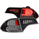 ANZO 321152 FITS: 2006-2011 Honda Civic LED Taillights Black