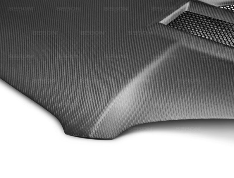 Seibon HD0405SBIMP-CW-DRY FITS 04-05 Subaru WRX/STi CW-Style Dry Carbon Fiber Hood