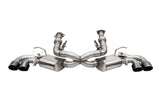 CORSA Performance 21103BLK FITS Corsa 2020 Corvette C8 3in Valved Cat-Back 4.5in Blk Quad Tips Fits Factory Perf Exhaust Deletes AFM