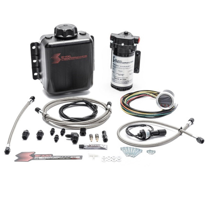 Snow Performance SNO-210-BRD - Stg 2 Boost Cooler F/I Prog. Water Injection Kit (SS Braided Line 4AN Fittings)