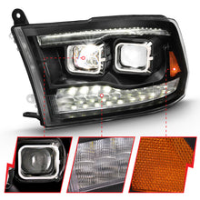 Load image into Gallery viewer, ANZO 111464 FITS: 2009-2018 Dodge Ram 1500 Led Projector Plank Style Switchback H.L Halo Black Amber (OE Style)