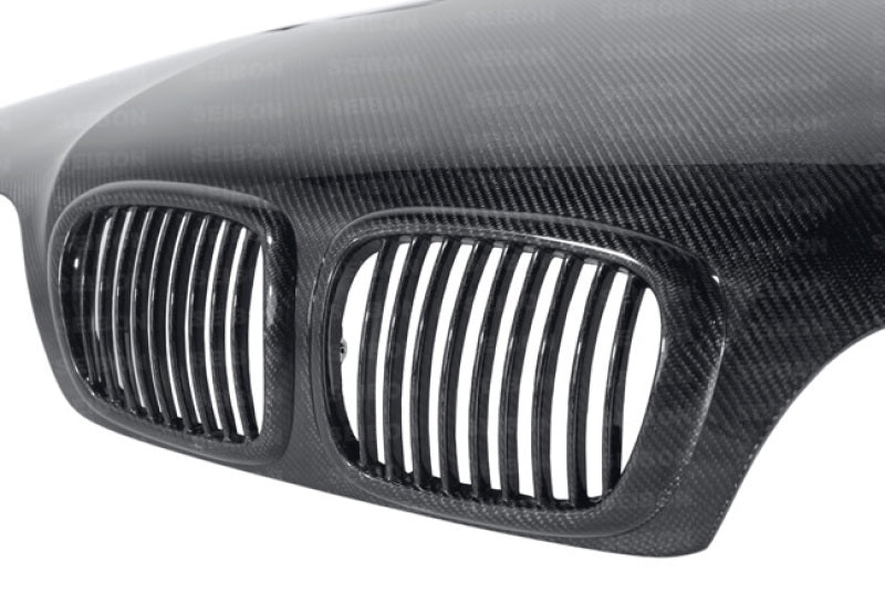 Seibon HD9703BMWE39-GTR FITS 97-03 BMW 5 Series 4Dr (E39) GTR-Style Carbon Fiber Hood