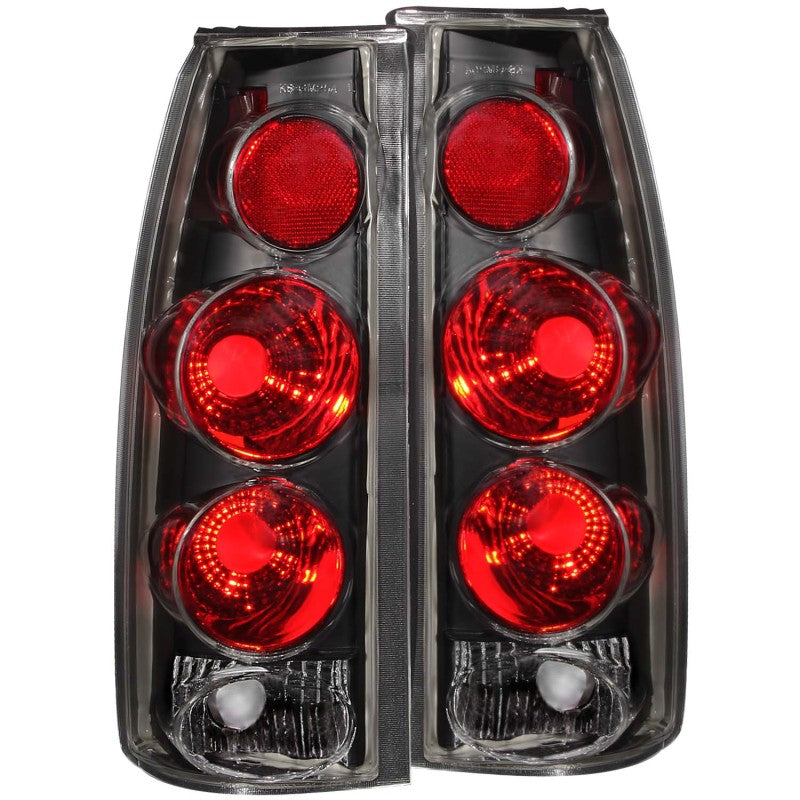 ANZO - [product_sku] - ANZO 1999-2000 Cadillac Escalade Taillights Black 3D Style - Fastmodz