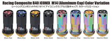 Load image into Gallery viewer, Project Kics WRIA14NK - 14X1.50 Neochrome R40 Iconix Lug Nuts (Black Cap) 20 Pcs