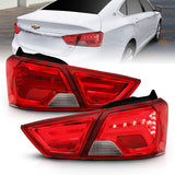 ANZO 321346 FITS: 14-18 Chevrolet Impala LED Taillights Red/Clear