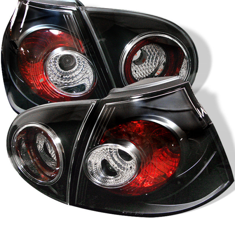 SPYDER 5008152 - Spyder Volkswagen Golf V 06-09 Euro Style Tail Lights Black ALT-YD-VG03-BK