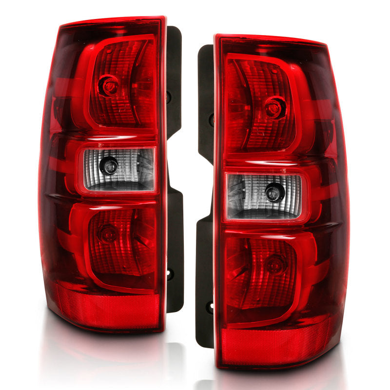 ANZO 311304 FITS 2007-2014 Chevy Tahoe Taillight Red/Clear Lens (OE Replacement)