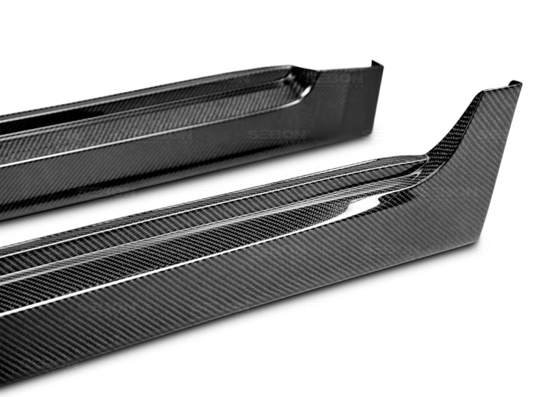 Seibon SS0809SBIMPSTI-OE FITS 08-10 Subaru STi Carbon Fiber Side Skirts