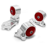 Innovative Mounts B49150-75A - Innovative 88-91 Civic B-Series Silver Aluminum Mounts 75A Bushings (Cable to Hydro Conversion)