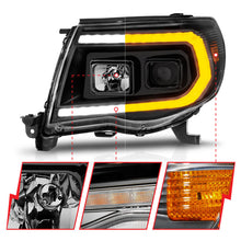 Load image into Gallery viewer, ANZO 111564 -  FITS: 05-11 Toyota Tacoma Projector Headlights w/Light Bar Switchback Black Housing