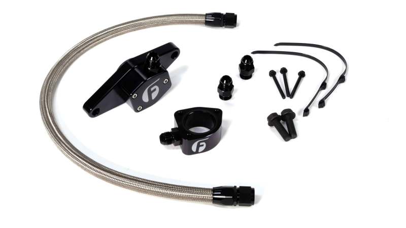 Fleece Performance FPE-CLNTBYPS-CUMMINS-VP-SS - 98.5-02 VP Coolant Bypass Kit w/ Stainless Steel Braided Line