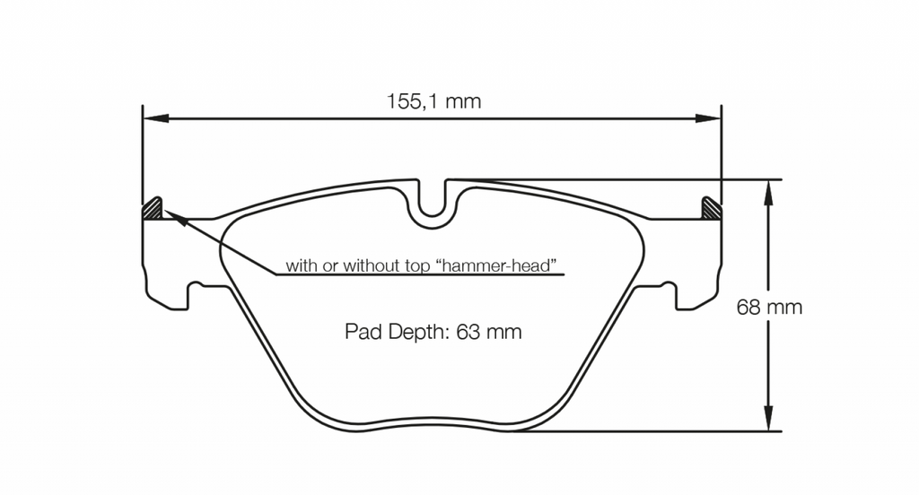 Pagid Racing 8053 RST3 Compound Brake Pads