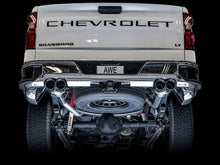 Load image into Gallery viewer, AWE Tuning 3015-42201 FITS 4th Gen GM 1500 5.3L 0FG Catback Split Rear Exit (w/ Bumper Cutouts) - Quad Chrome Tips