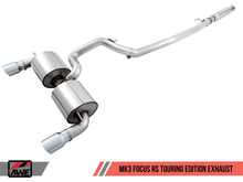 Load image into Gallery viewer, AWE Tuning Ford Focus RS Touring Edition Cat-back Exhaust - Resonated - Diamond Black Tips