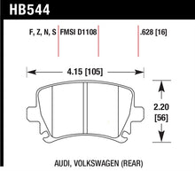Load image into Gallery viewer, Hawk Audi A3 / A4 / A6 Quattro Performance Ceramic Rear Brake Pads - free shipping - Fastmodz